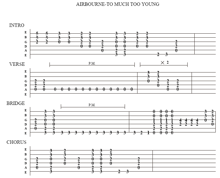 to-much-too-young-guitar-tab